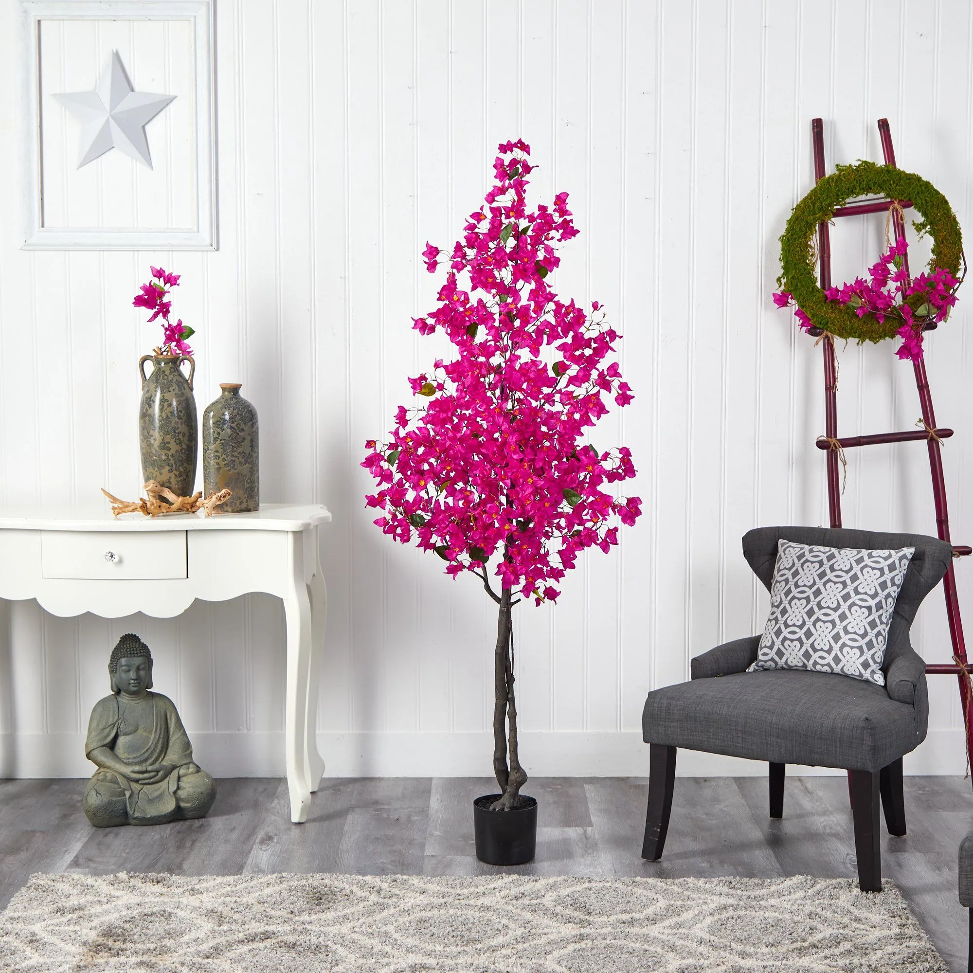 6’ Bougainvillea Artificial Tree