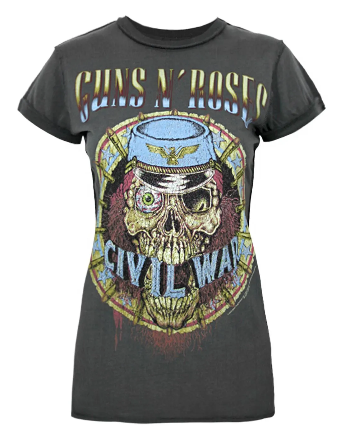 Amplified Guns N Roses Civil War Women's T-Shirt