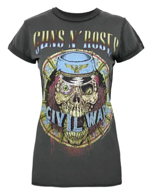 Amplified Guns N Roses Civil War Women's T-Shirt