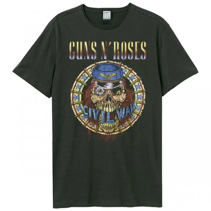 Amplified Unisex Adult Civil War Guns N Roses Vintage T-Shirt