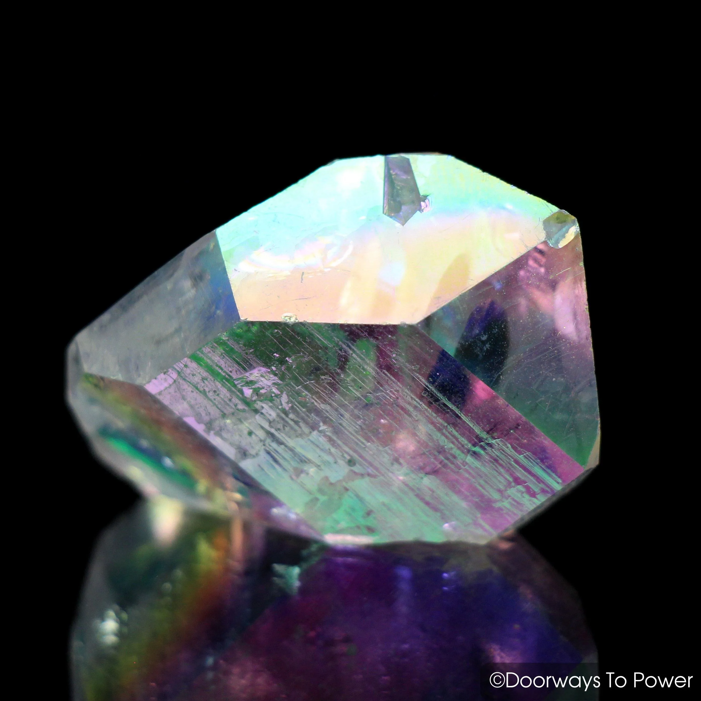 Angel Aura Quartz DT Pleiadian Starbrary Record Keeper Crystal