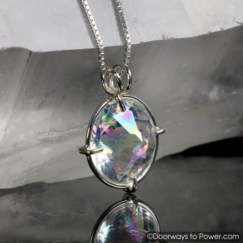 Angel Aura Quartz Radiant Heart Pendant "Angelic Connection"