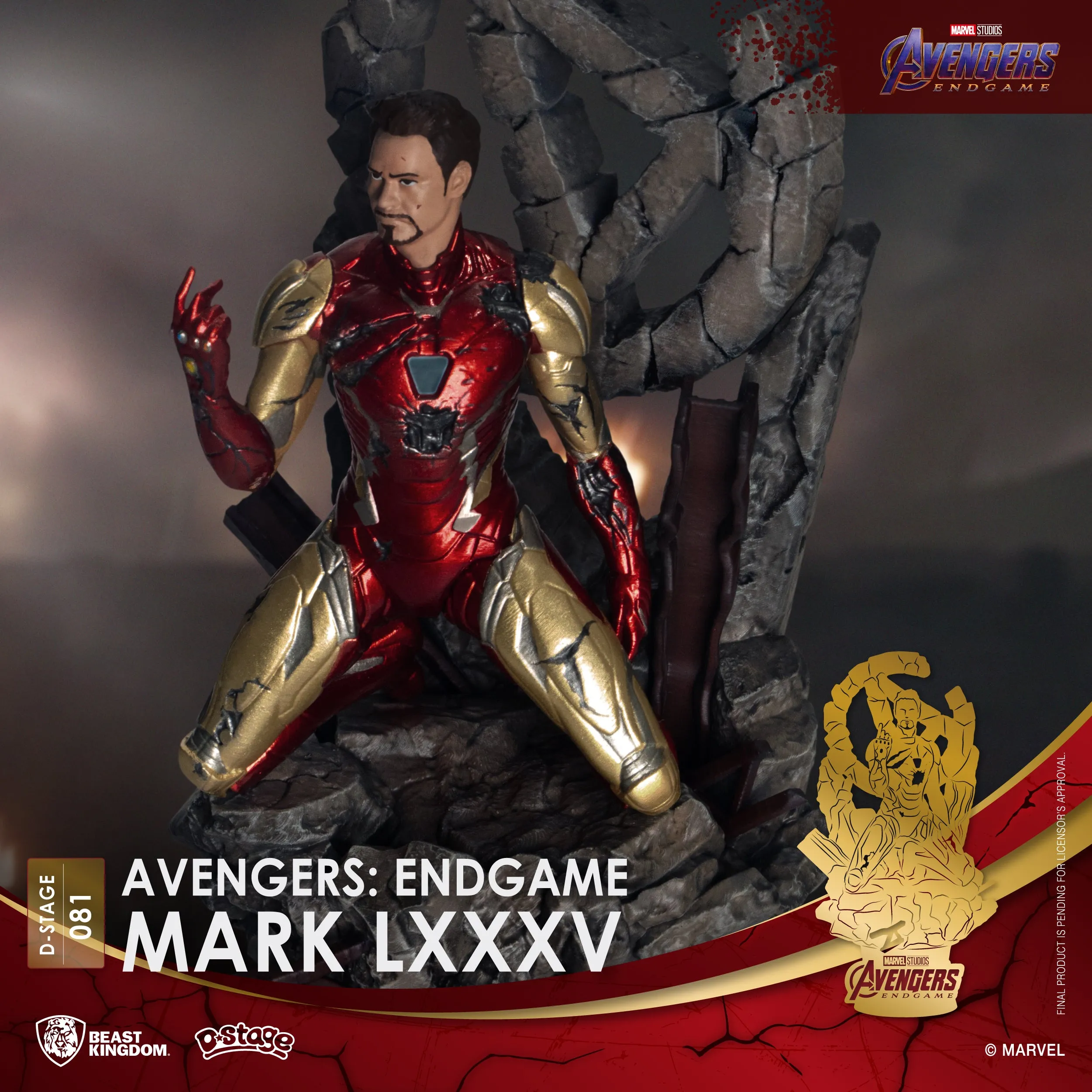 Beast Kingdom DS-081 Marvel Avengers Endgame: Iron Man MK85 Mark LXXXV Diorama Stage D-Stage Figure Statue