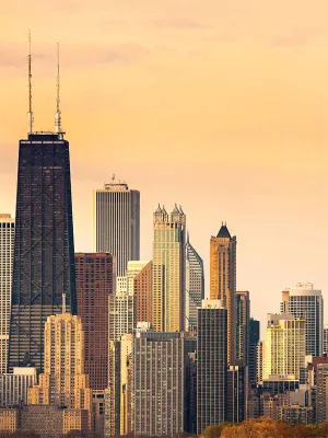 Chicago Skyline Printed Photography Backdrop