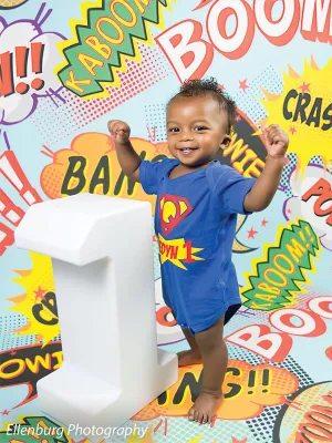 Comic Blast Printed Photography Backdrop