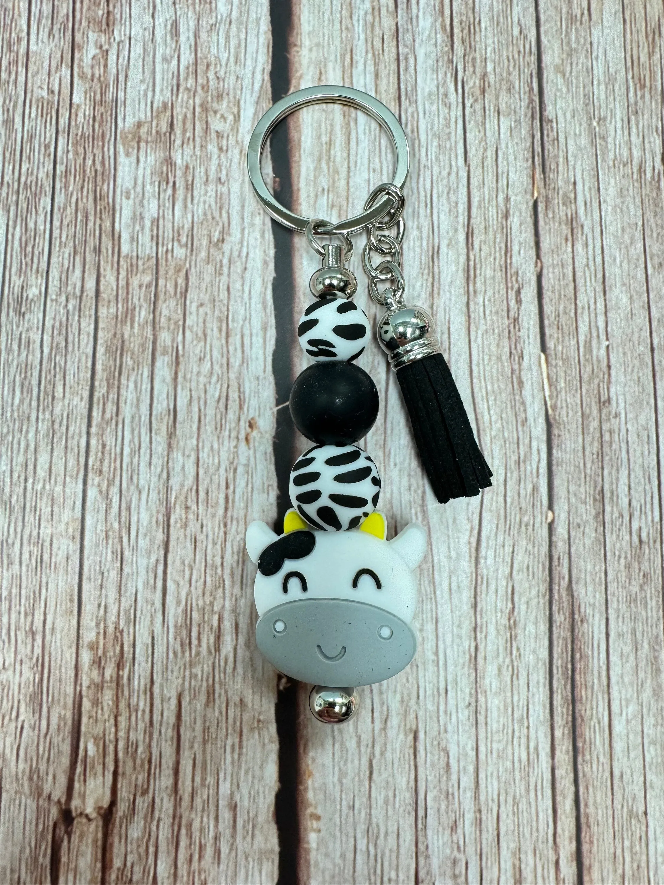 Cow Couture Keychains - Stylish Cow-Themed Accessories