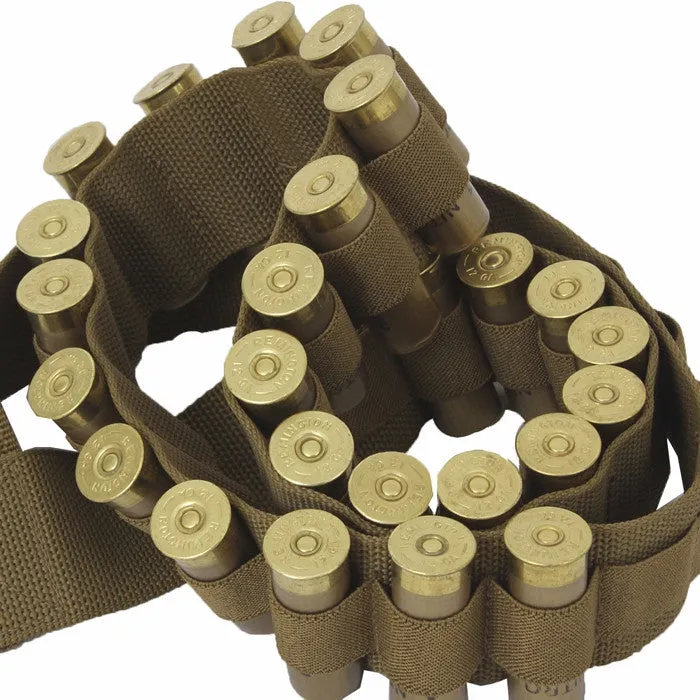 Coyote Brown - Tactical Shotgun Shell Bandolier