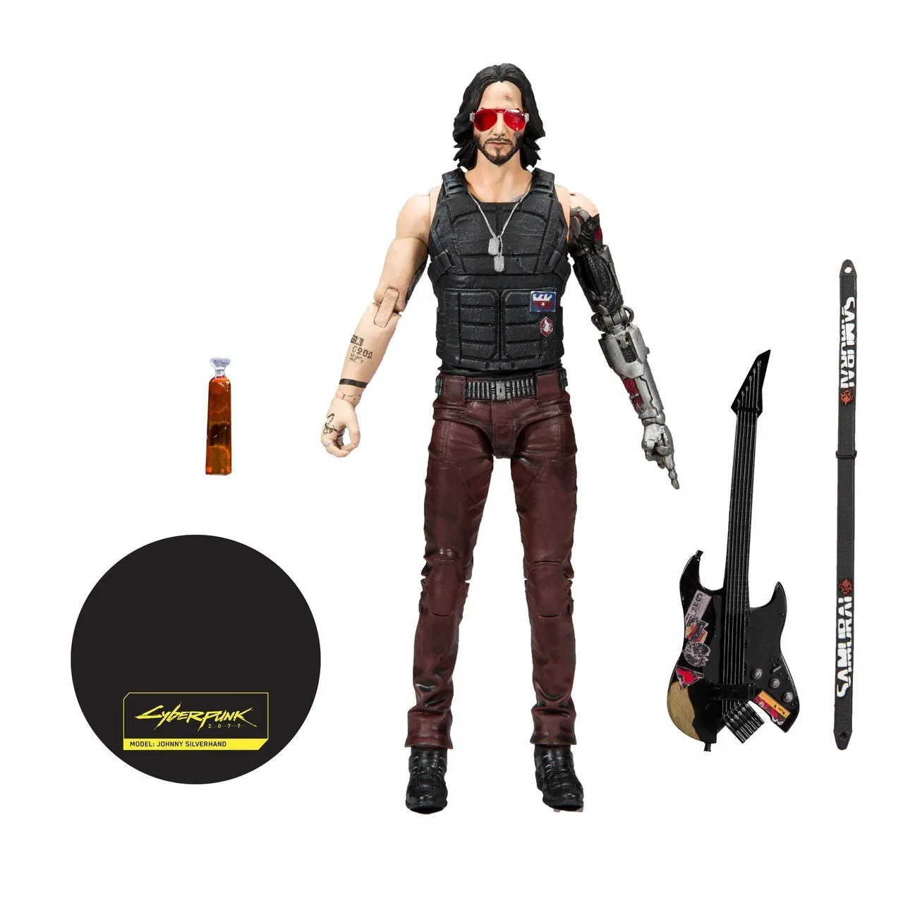 Cyberpunk 2077 Johnny Silverhand (Keanu Reeves) 7 Inch Action Figure - McFarlane Toys