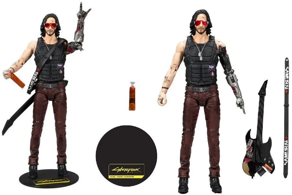 Cyberpunk 2077 Johnny Silverhand (Keanu Reeves) 7 Inch Action Figure - McFarlane Toys