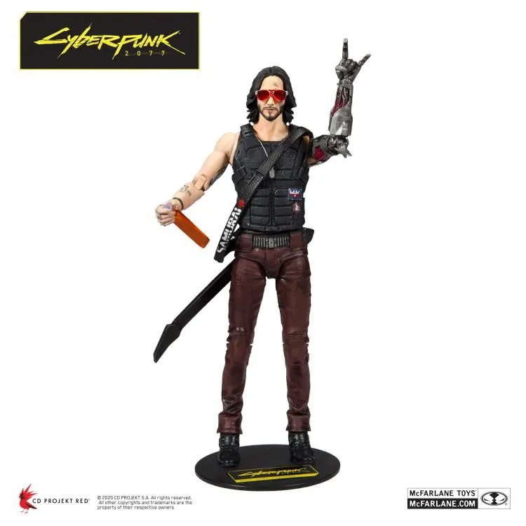 Cyberpunk 2077 Johnny Silverhand (Keanu Reeves) 7 Inch Action Figure - McFarlane Toys