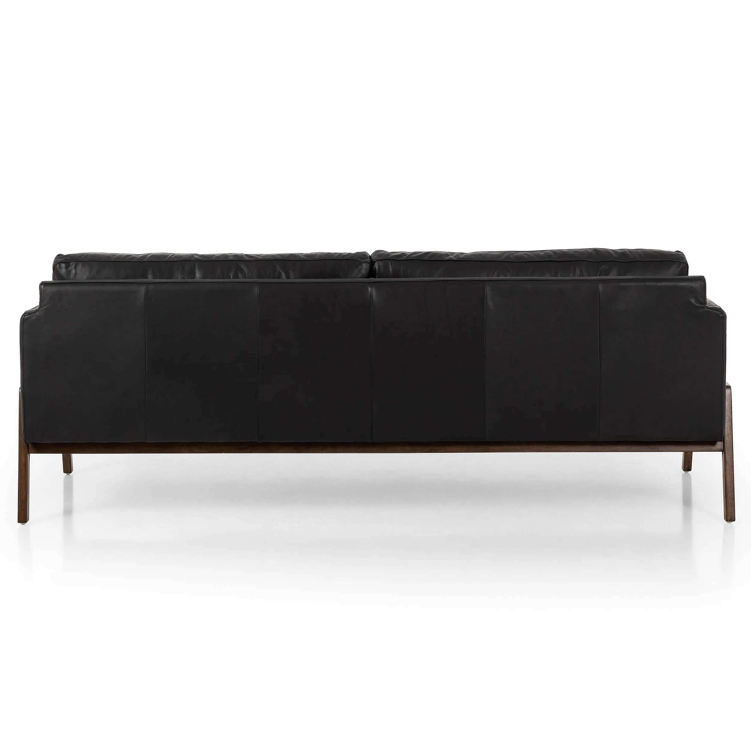 Diana Leather Sofa, Heirloom Black