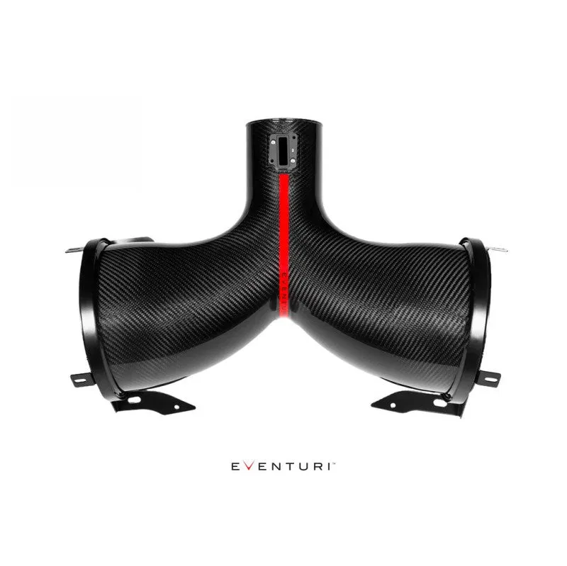 EVENTURI EVE-C8VT-CF-INT Carbon Fiber Intake System With Clear Cover for CHEVROLET Corvette C8