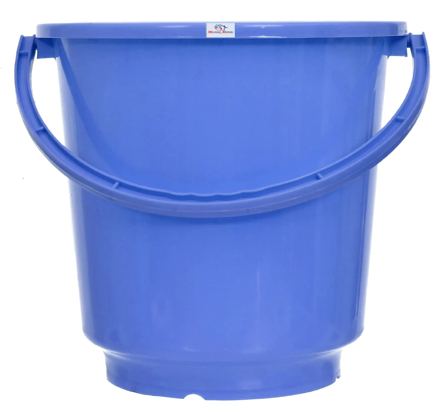 Heart Home Bucket|Plastic Bucket for Bathroom|Bucket for Bathing|Unbreakable Bucket with Handle|16 Liter|Pack of 3 (Blue)