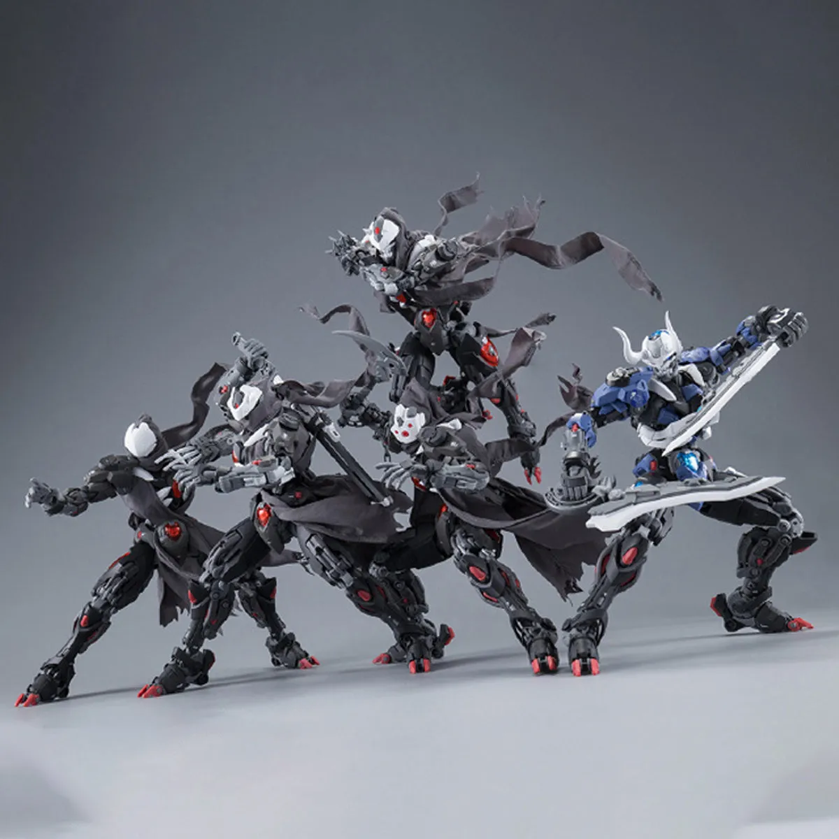 HiPlay HEMOXIAN  Overlimit Zero Series 2 Lone Shadow Assembly Model Kits Detachable Team of 5 Figures