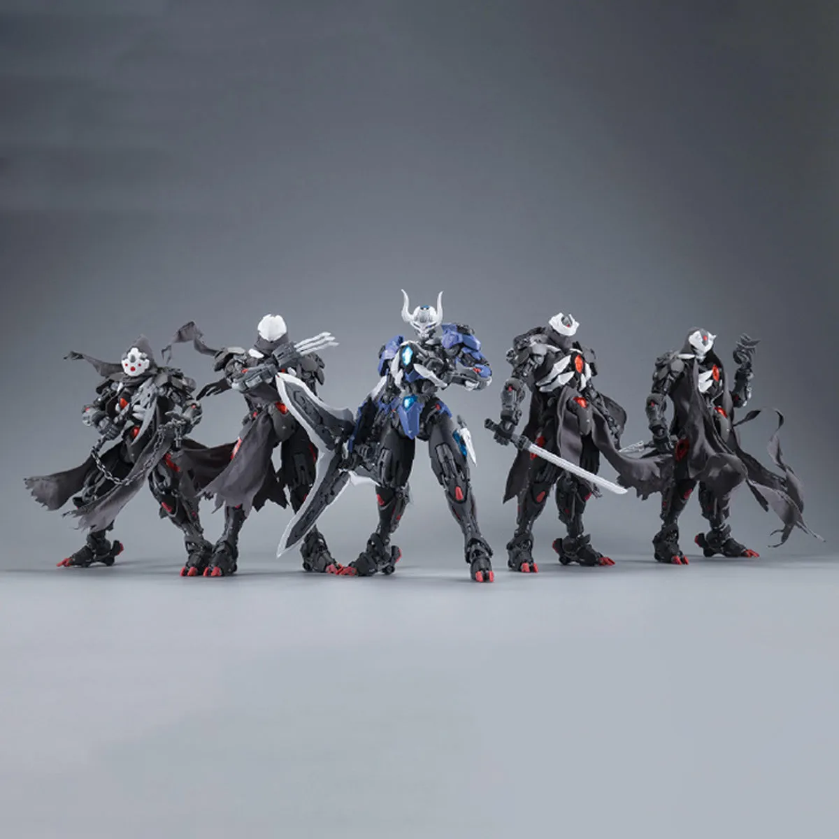 HiPlay HEMOXIAN  Overlimit Zero Series 2 Lone Shadow Assembly Model Kits Detachable Team of 5 Figures