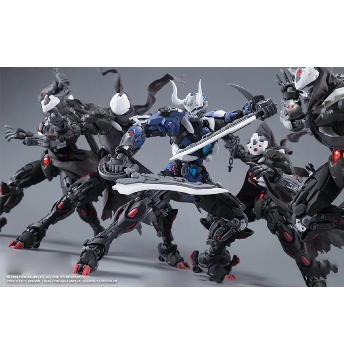 HiPlay HEMOXIAN  Overlimit Zero Series 2 Lone Shadow Assembly Model Kits Detachable Team of 5 Figures