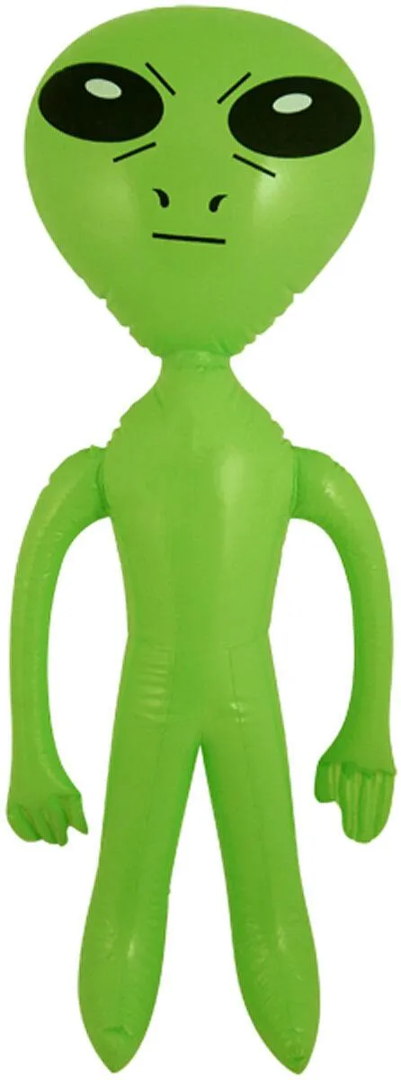 Inflatable Alien Green 64cm - Blow Up Space Ship Party