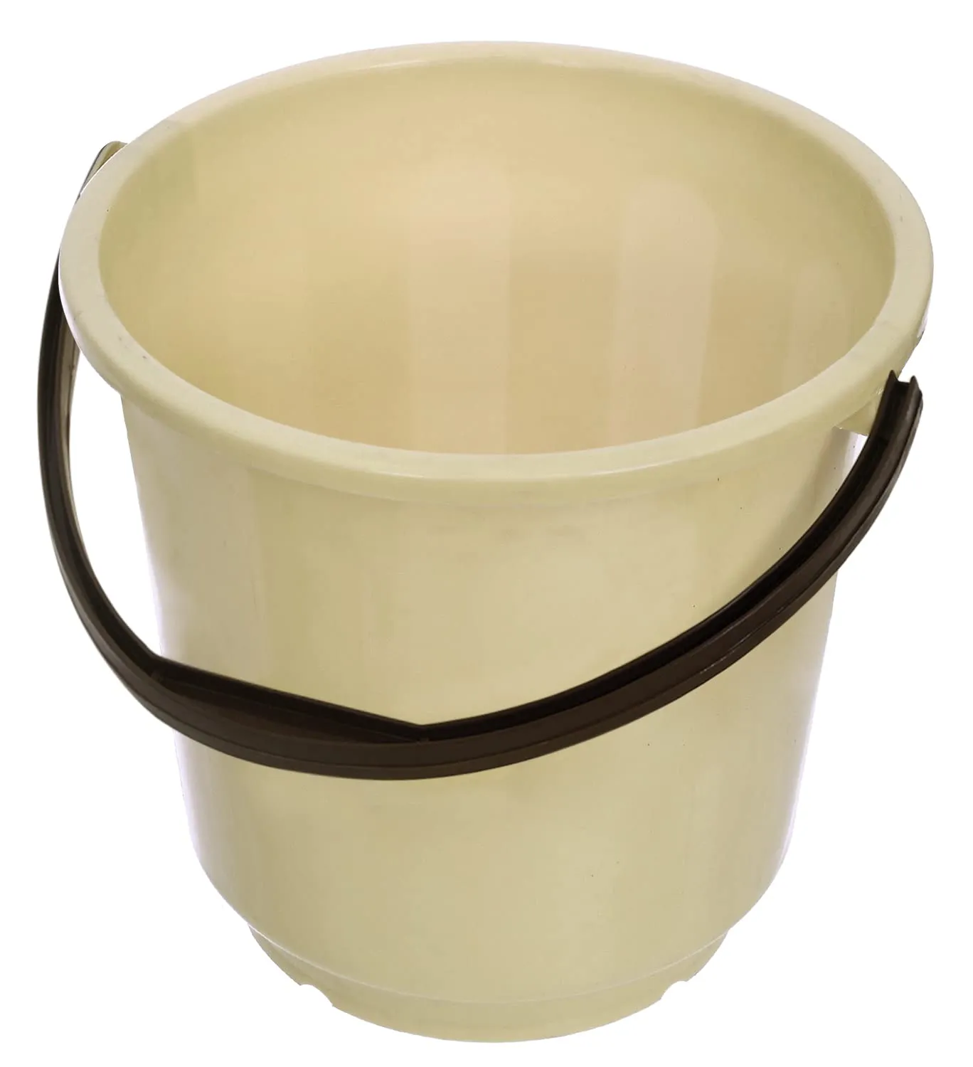 Kuber Industries Bucket|Plastic Bucket for Bathroom|Bucket for Bathing|Unbreakable Bucket with Handle|16 Liter (Yellow)