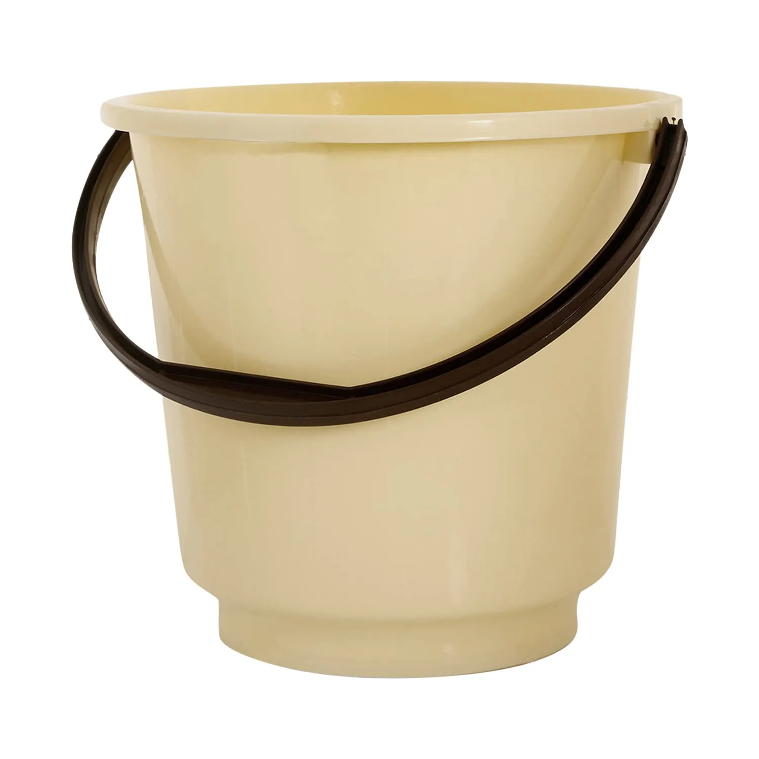 Kuber Industries Bucket|Plastic Bucket for Bathroom|Bucket for Bathing|Unbreakable Bucket with Handle|16 Liter (Yellow)