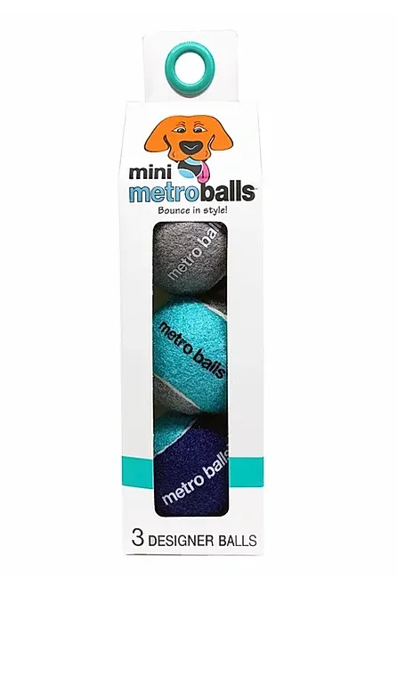 Metro Paws Mini Metro Balls - Seafoam 3ct