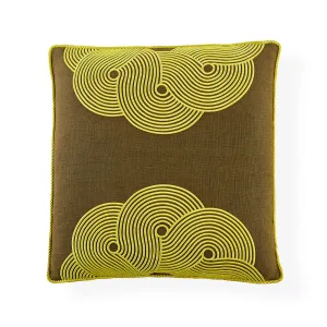 Pompidou Avocado Half Circles Pillow