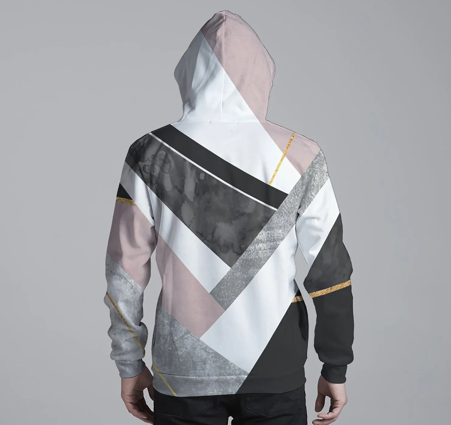 Pullover Hoodie, Lines & Layers