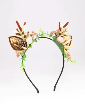 Reindeer Antler Flower Headband