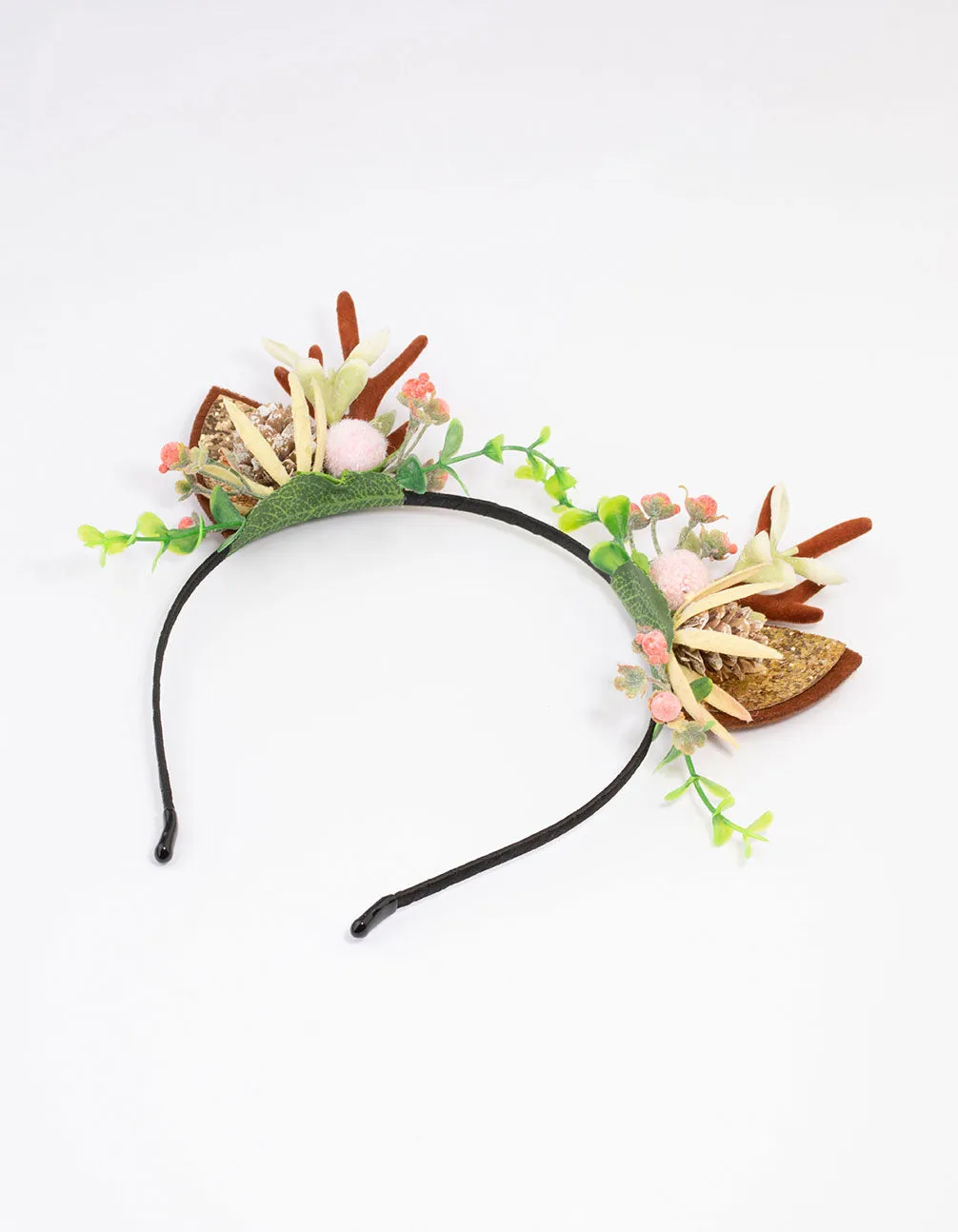 Reindeer Antler Flower Headband