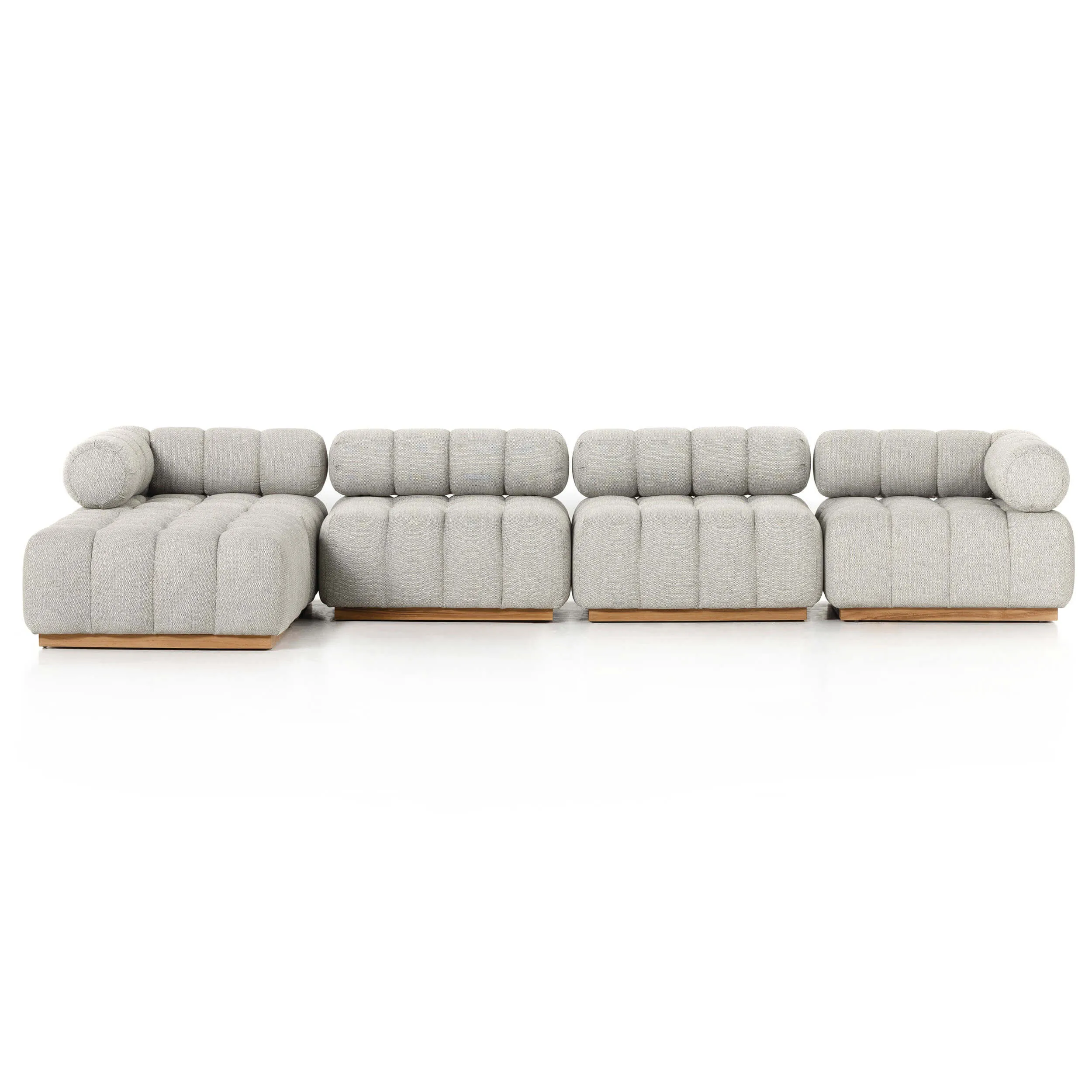 Roma Outdoor 4 Piece Sectional w/Ottoman