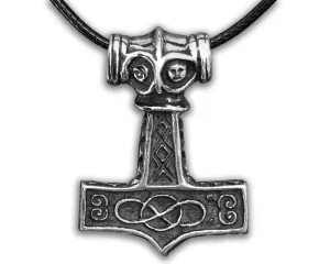 Thors Hammer Necklace 925 Sterling Silver 8th Century Odeshög Authentic Replica Viking Thor Hammer Mjölnir Mjolnir Pendant Amulet Jewelry