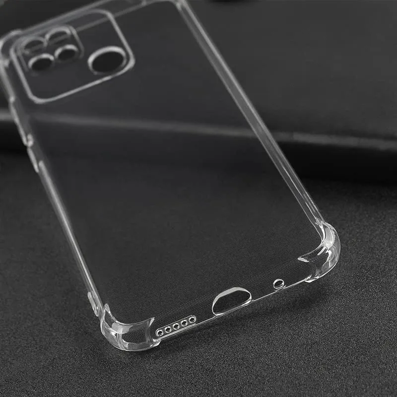 Transparent Silicone Mobile Back Cover for Mi Redmi 10 Power (Soft & Flexible Back Cover)