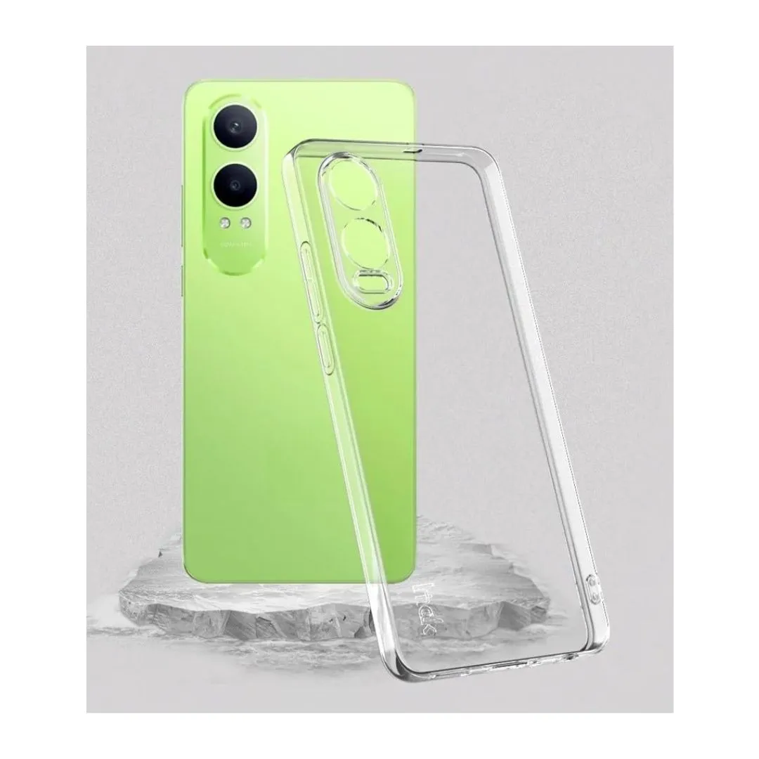 Transparent Silicone Mobile Back Cover for  OnePlus Nord CE 4 Lite 5G (Soft & Flexible Back Cover)