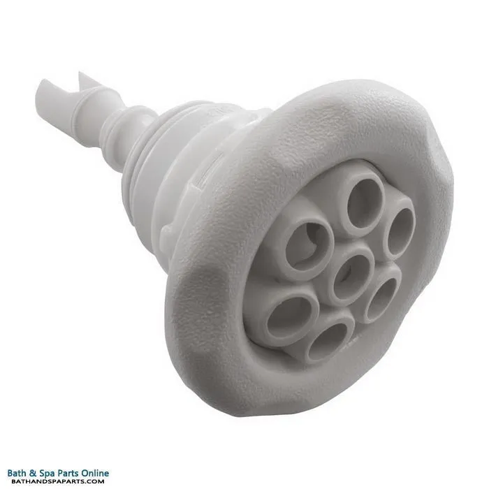 Waterway Poly Storm Gunite Jet Internal [3-3/8" FD] [Massage ] [Scallop] [Threaded] [White] (229-8030)